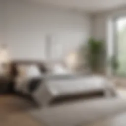 Serene bedroom featuring white walls and minimalist decor