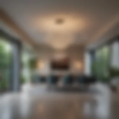 Sleek Design: Incorporating Cool Light Fixtures Stylish interior featuring a modern cool light fixture