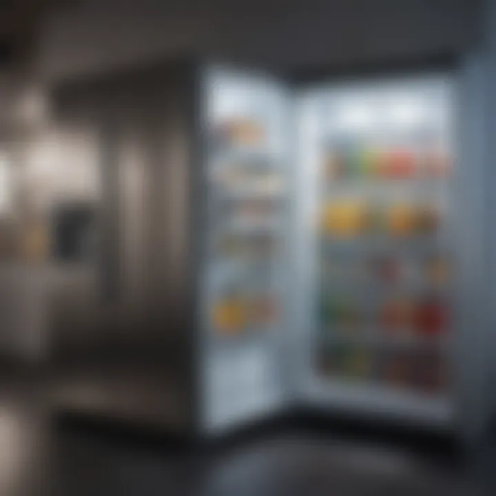 Refrigerator highlighting technological advancements