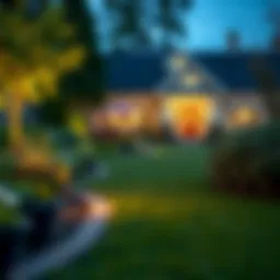 Elegant half moon lawn edging in a garden setting