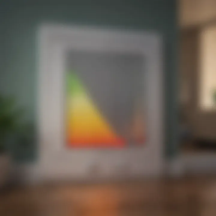 An infographic showing various home heating sources and their efficiency ratings
