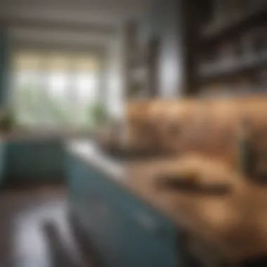 A color palette inspired kitchen highlighting harmony and contrast
