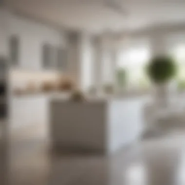 Sophisticated kitchen design showcasing white cabinetry