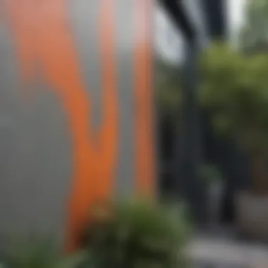Innovative Paint Techniques on Modern Exterior Innovative paint techniques on a contemporary home exterior