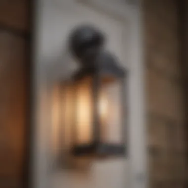 Classic outdoor door light fixture with vintage charm