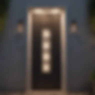 Modern Outdoor Door Light Fixture Elegant outdoor door light fixture showcasing a modern design