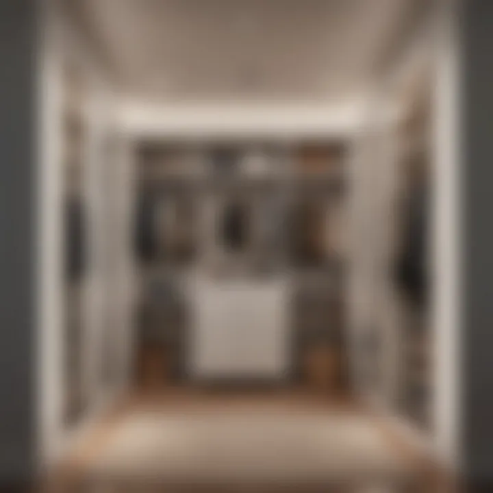 A beautifully organized entry closet reflecting personal style.