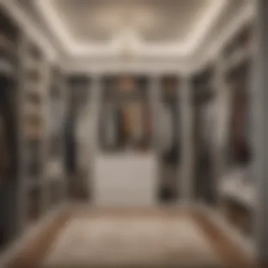 Space-Saving Techniques for Entry Closets A detailed view of space-saving techniques in an entry closet.