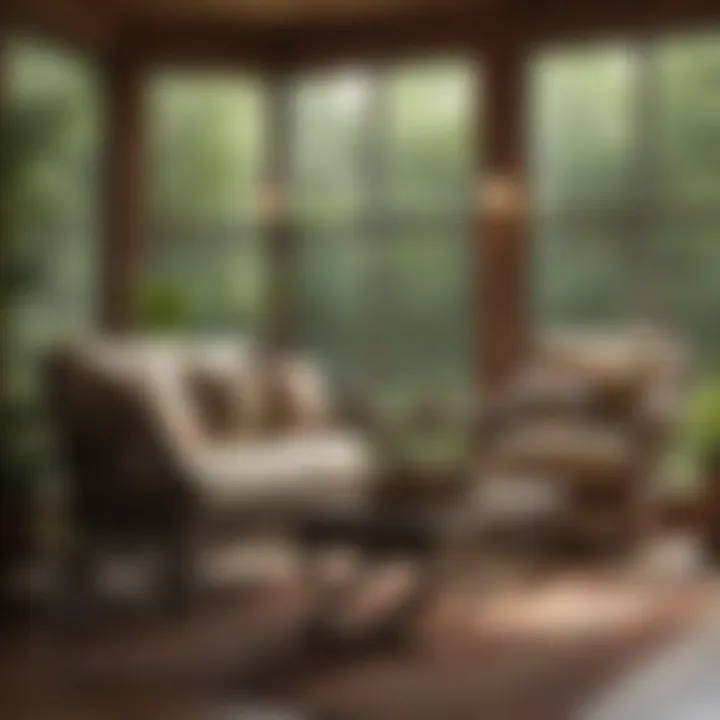 Cozy seating options ideal for sunrooms