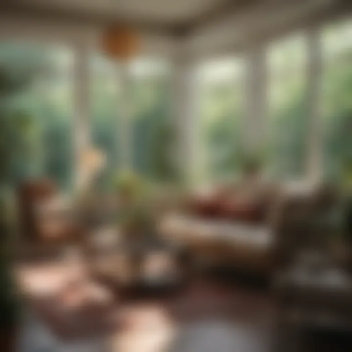 Stylish decorative accents enhancing sunroom aesthetics