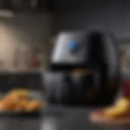 A modern air fryer showcasing its sleek design and advanced technology.