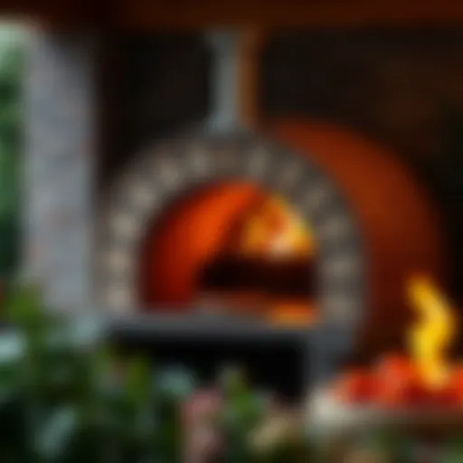 Stylish Brick Wood Fired Pizza Oven Elegant wood fired pizza oven with brick design