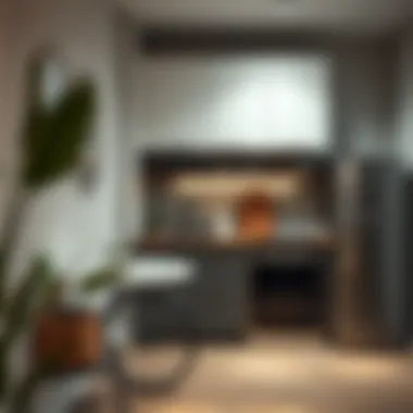 Compact kitchenette showcasing efficient space usage