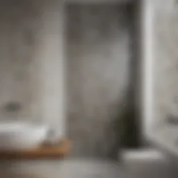 Elegant vertical tile arrangement in a modern bathroom