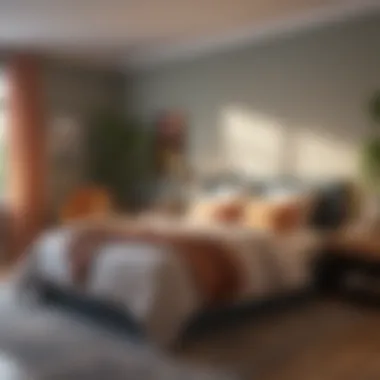 Cozy bedroom featuring a harmonious color scheme