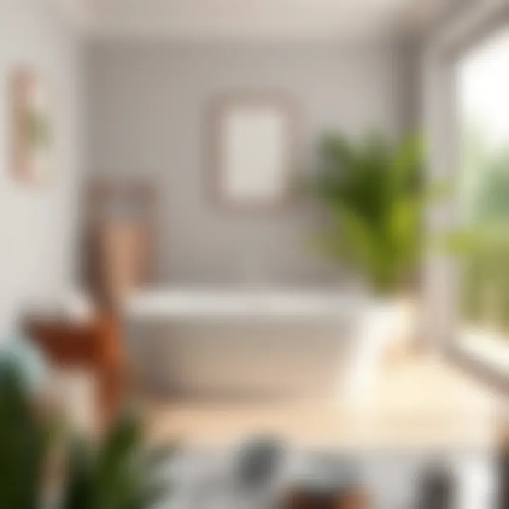 Freestanding tub installation highlighted in an inviting bathroom