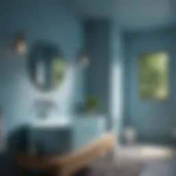 Calming Blue Bathroom Color Palette