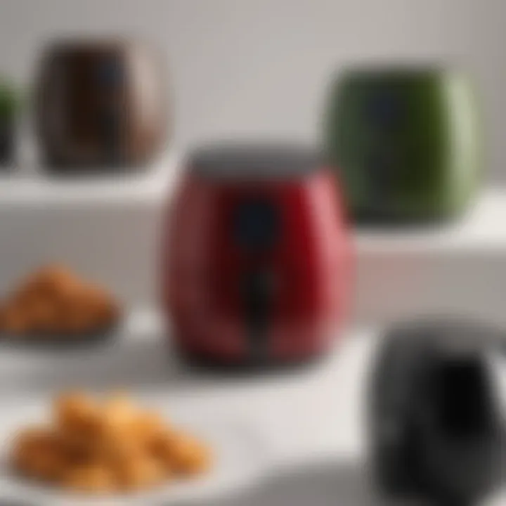 Comparison of different air fryer models