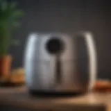 A sleek air fryer showcasing modern design