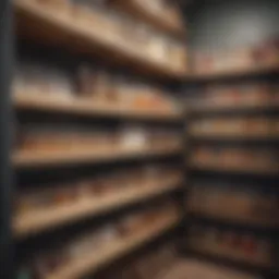 Stylish organization of pantry items with shelf dividers