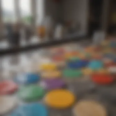 Selection of paint types suitable for tile