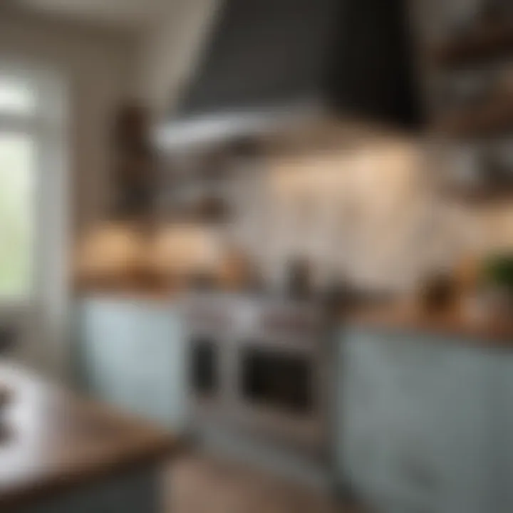 Elegant kitchen featuring the Wolf countertop oven as a focal point