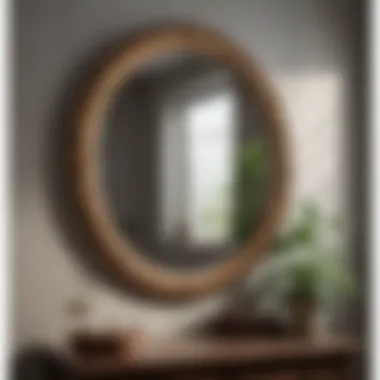 Enhance Natural Light with a Decorative 5ft Wall Mirror Close-up of a decorative 5ft wall mirror reflecting natural light