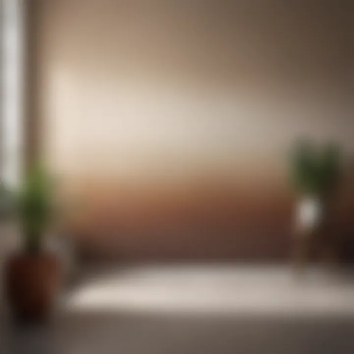 A serene ombre wall paint pattern transitioning from light to dark