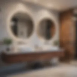 Stunning water resistant wall paneling in a modern bathroom