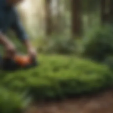 Maintenance practices for evergreen ground covers