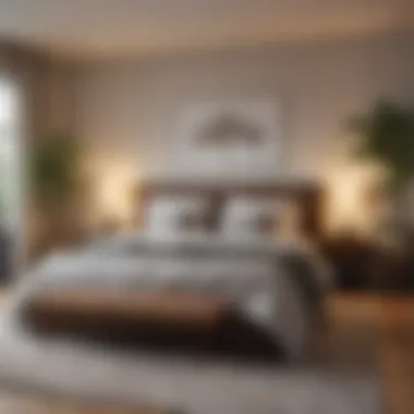 Decor elements enhancing tranquility in sleep space