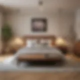 Serene bedroom layout promoting sleep