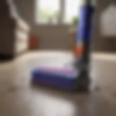 Dyson Technology in Action Dyson technology demonstrating efficiency in cleaning