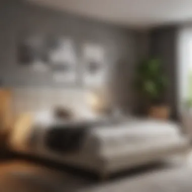 Innovative Double Bed Design Innovative double bed design in a compact room