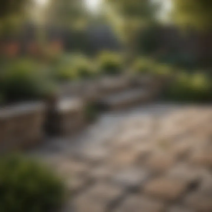 A striking combination of hardscapes and softscapes in a modern garden design.