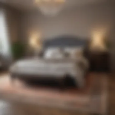 Elegant Bedroom with a Rug Elegant bedroom with a perfectly sized rug