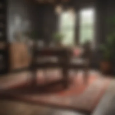 Rug Size Comparison for Dining Areas Comparison of different rug sizes under a dining table