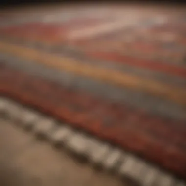 Understanding Rug Material and Texture Close-up of rug material and texture