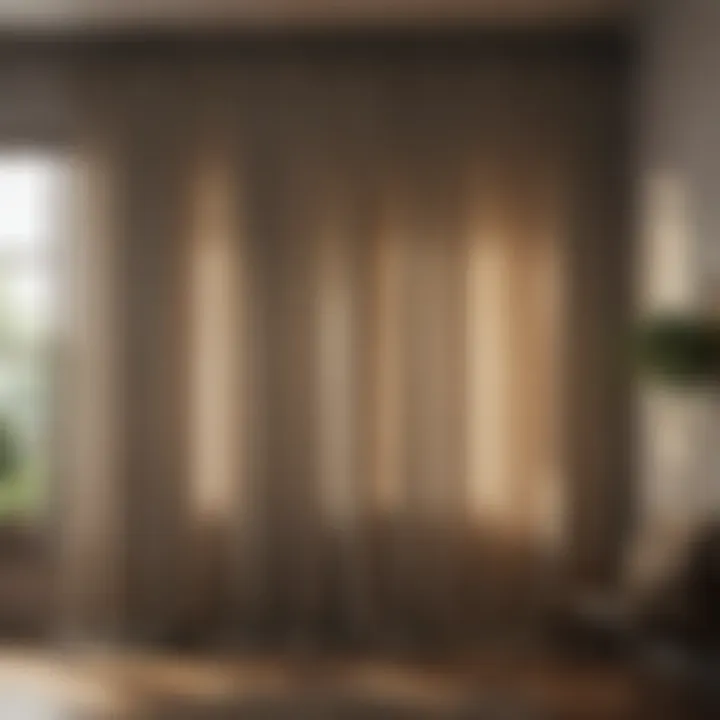 Different curtain hanging methods displayed for comparison