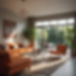 Bright Living Room Maximizing Sunlight