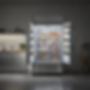 Refrigerator Freezer as a Kitchen Centerpiece Modern kitchen featuring a high-end refrigerator freezer as the centerpiece