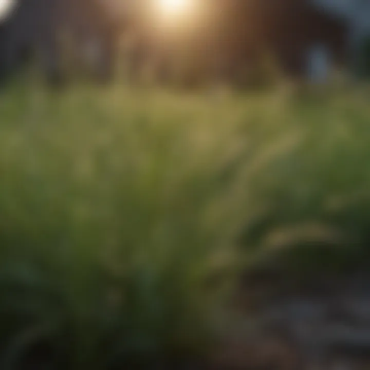 Close-up of weeds affected by vinegar application