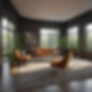 Interior Design Concepts for New Space Interior design mockup for added space