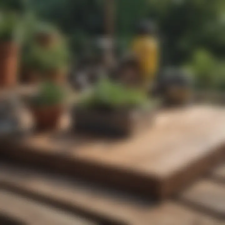 Proper tools and materials for deck building