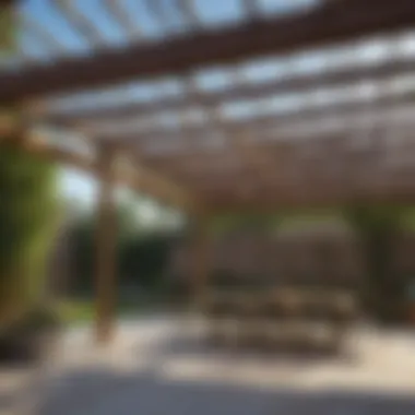 Selection of materials for constructing a pergola roof