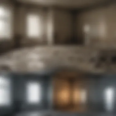 Before and after mold remediation comparison
