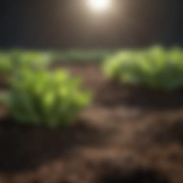 Nutrient-rich soil ready for planting lettuce