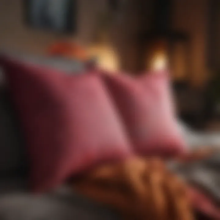Colorful throw pillows that enhance a cozy atmosphere