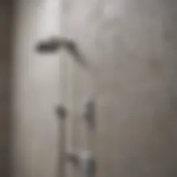 Close-up of a fresh cement board installation on shower walls