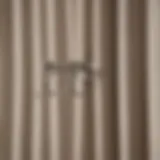 Elegant adhesive hooks holding a curtain rod